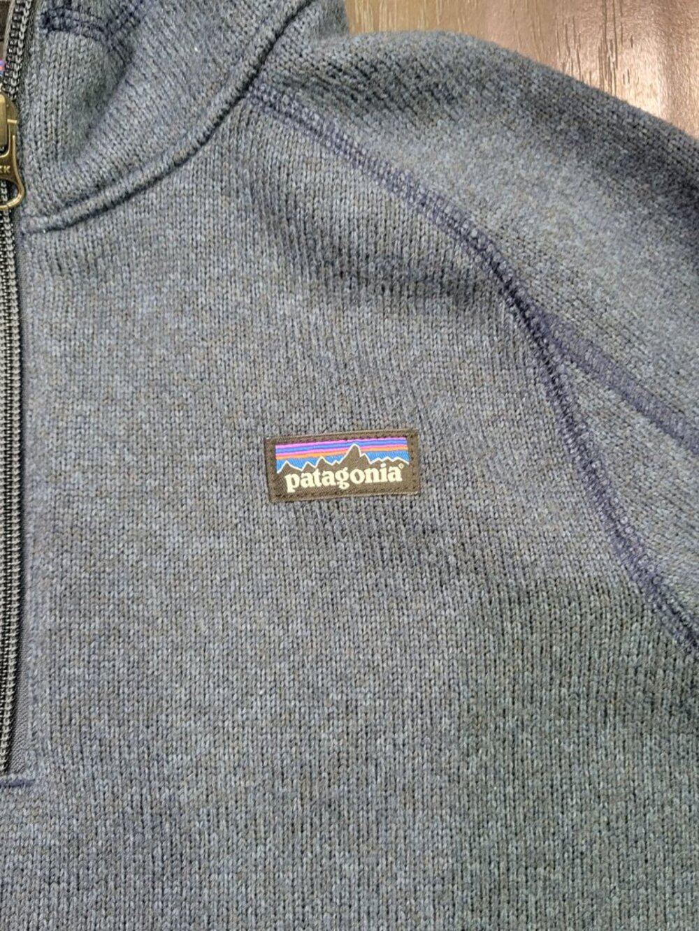 Patagonia Better Sweater Youth Size Large 12 Blue Pullover Jacket 1/4 Zip - Picture 2 of 5